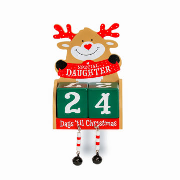 Special Daughter Christmas Advent Block