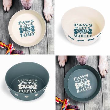 Named Dog Bowls