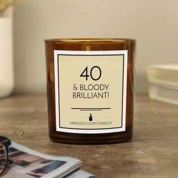 40 and Bloody Brilliant Candle
