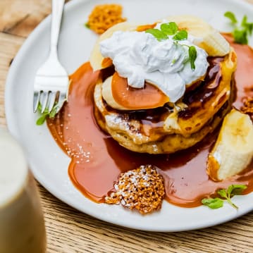 Sweet Pancakes and Prosecco for Two
