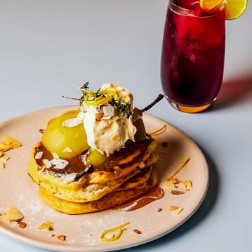 Sweet Pancakes and Prosecco for Two