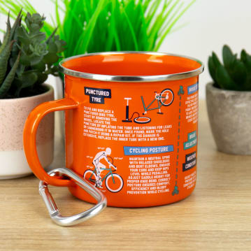 Cycling Guide Mug with Carabiner