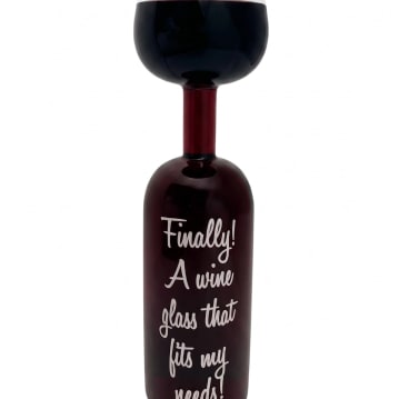XXL Wine Bottle Glass
