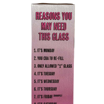 XXL Wine Bottle Glass