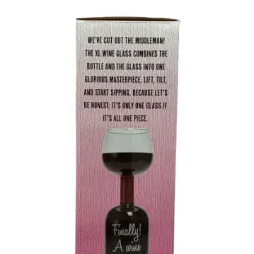 XXL Wine Bottle Glass