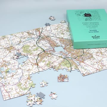 Personalised Jigsaw Puzzle 255 Pc Map 