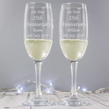 Personalised Champagne Flutes