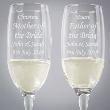 Personalised Champagne Flutes