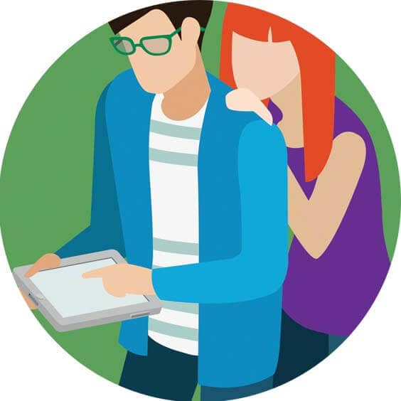 people booking a man and van vector image