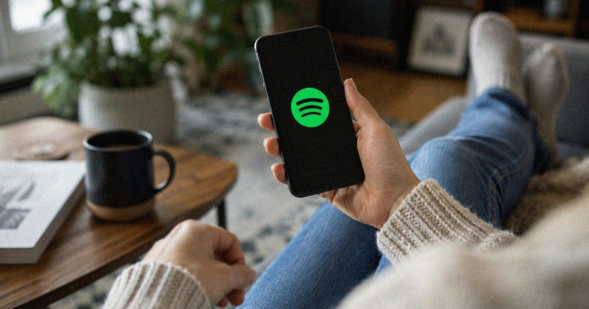 Spotify kännykässä.
