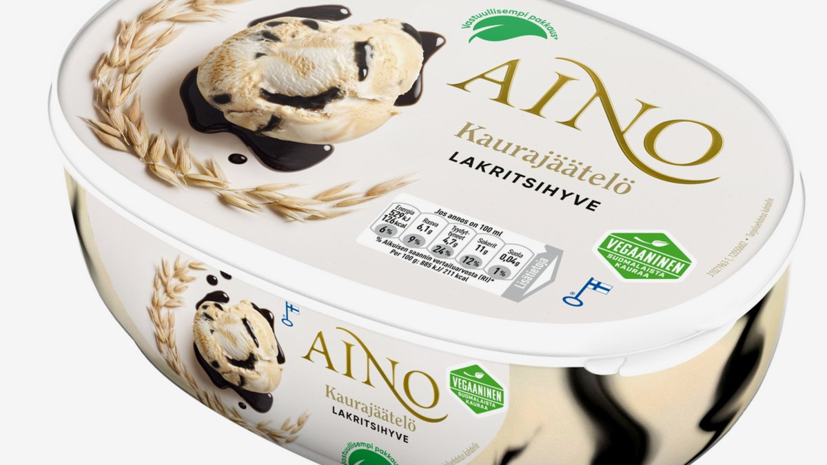 Aino Lakritsi Hyve - uusi Aino-kaurajäätelö kauppoihin