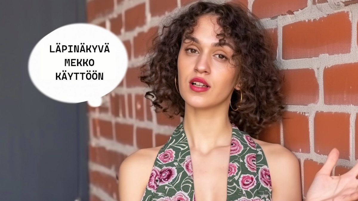 TikTok-vaikuttaja näyttää: "Näin läpinäkyvä mekko menee toimistossakin"