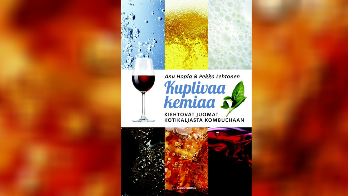 Uutuuskirja Kuplivaa kemiaa paljastaa, miten molekyyleistä syntyy suosikkijuomia kahvista kuohuviiniin