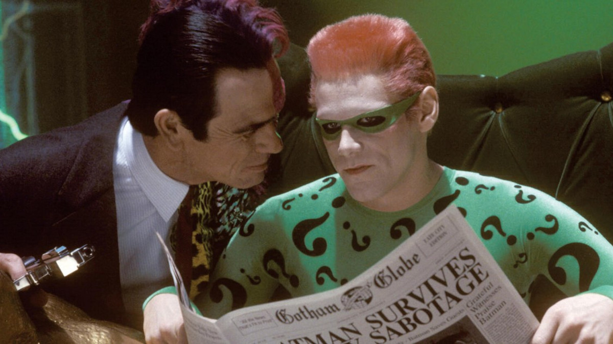 Jim Carrey on Arvuuttaja elokuvassa Batman Forever - Sub tänään