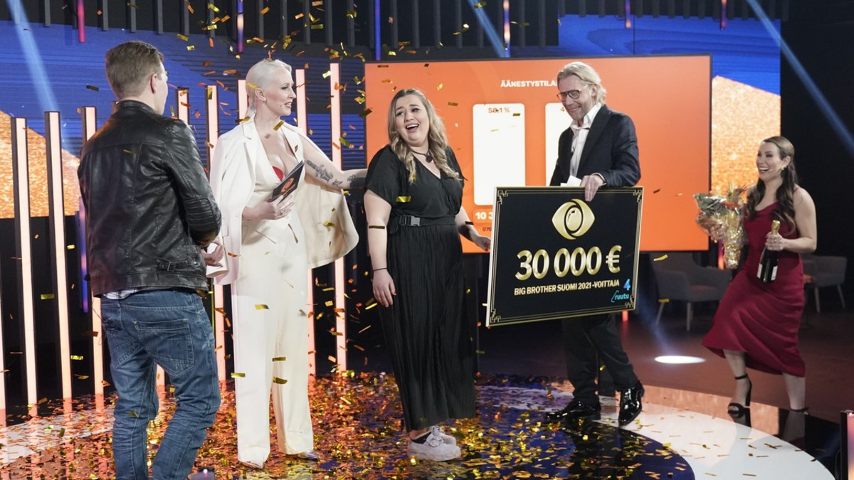 Big Brother Suomi 2021 -voittajaksi kruunattiin Jasmiina - Aki tiukassa äänestyksessä toiseksi