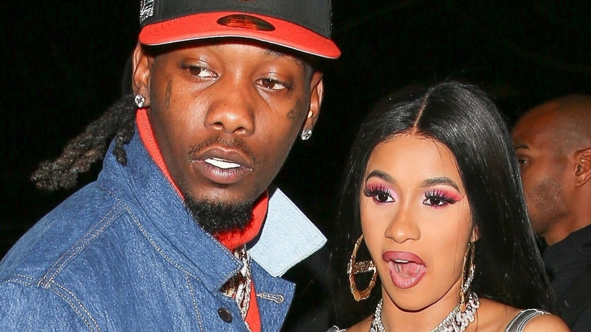 Cardi B:n räppärimies Offset sekoili - mätkäisi kännykän faninsa kädestä