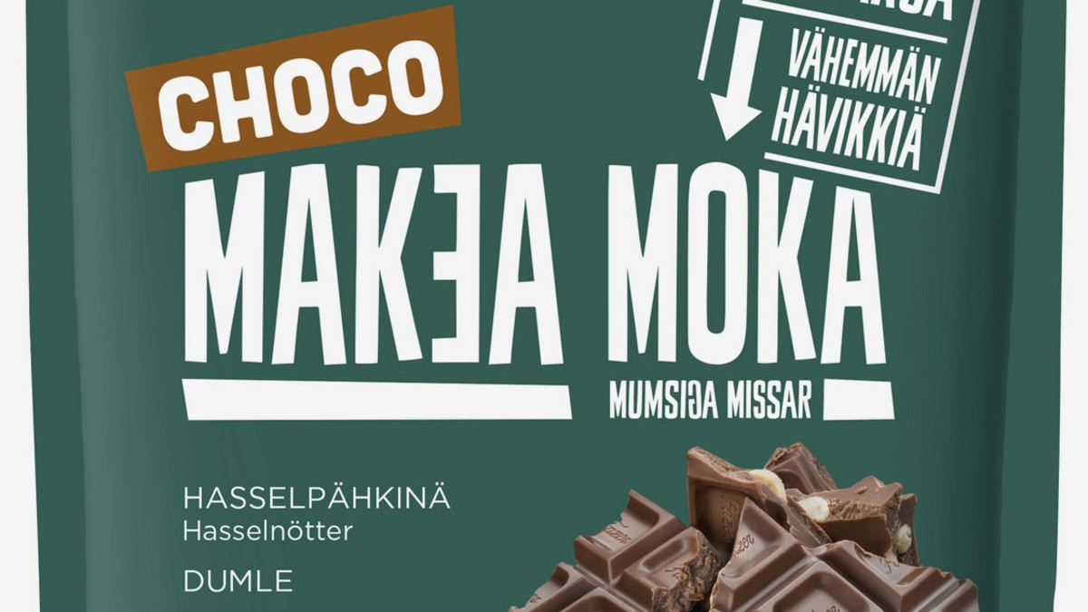 Fazer vähentää jälleen ruokahävikkiä - lanseeraa Makea Choco Moka -makeispussin