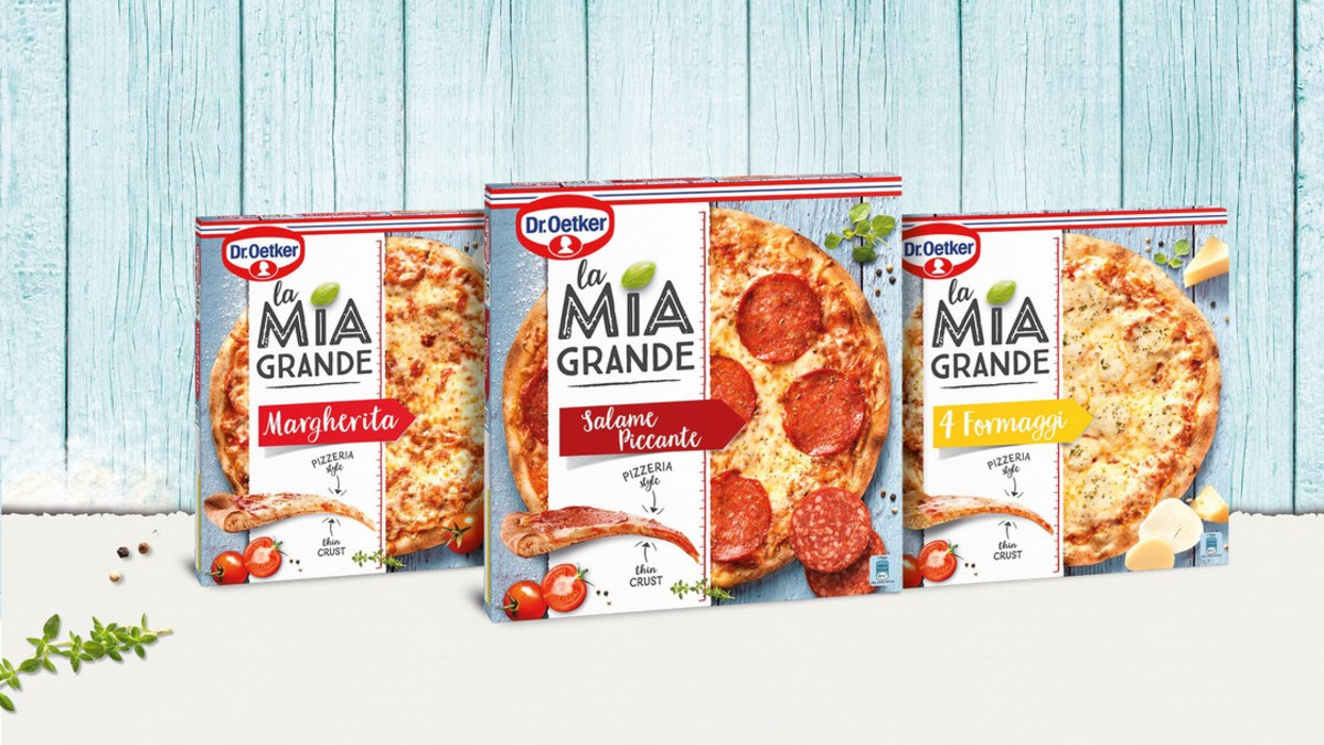 Dr. Oetker lanseeraa uusia La Mia Grande -pakastepizzoja - "todellakin aidosti pizza"