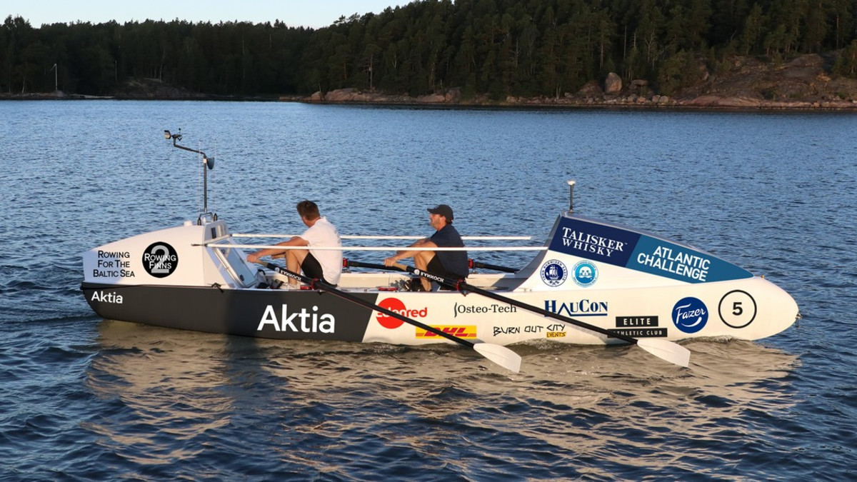 Fazer tukee Two Rowing Finns -joukkuetta, joka soutaa 4800 kilometriä Atlantin yli kerätäkseen rahaa Itämerelle