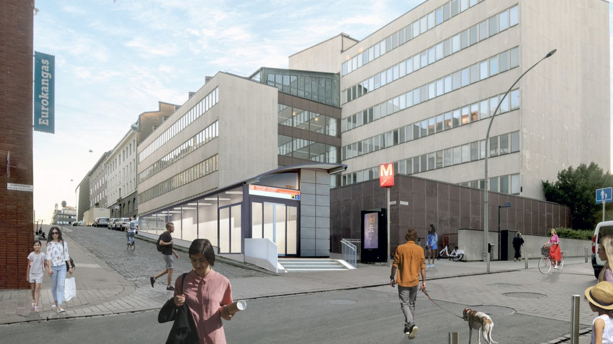 Helsingin yliopiston metroaseman Opintoputki remontoidaan - alkaa maanantaina 1.3.