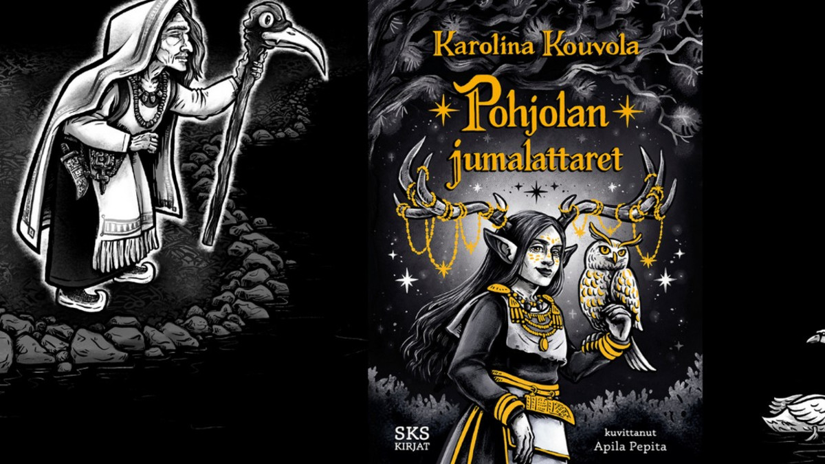Louhi, Mielikki, Ilmatar... Karolina Kouvolan Pohjolan jumalattaret -kirja esittelee 30 kansanperinteemme sankaritarta