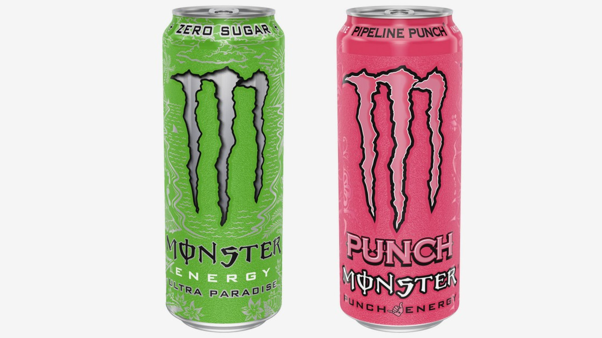 Monster-energiajuomalta kaksi hedelmäistä uutuutta Ultra Paradise ja Pipeline Punch