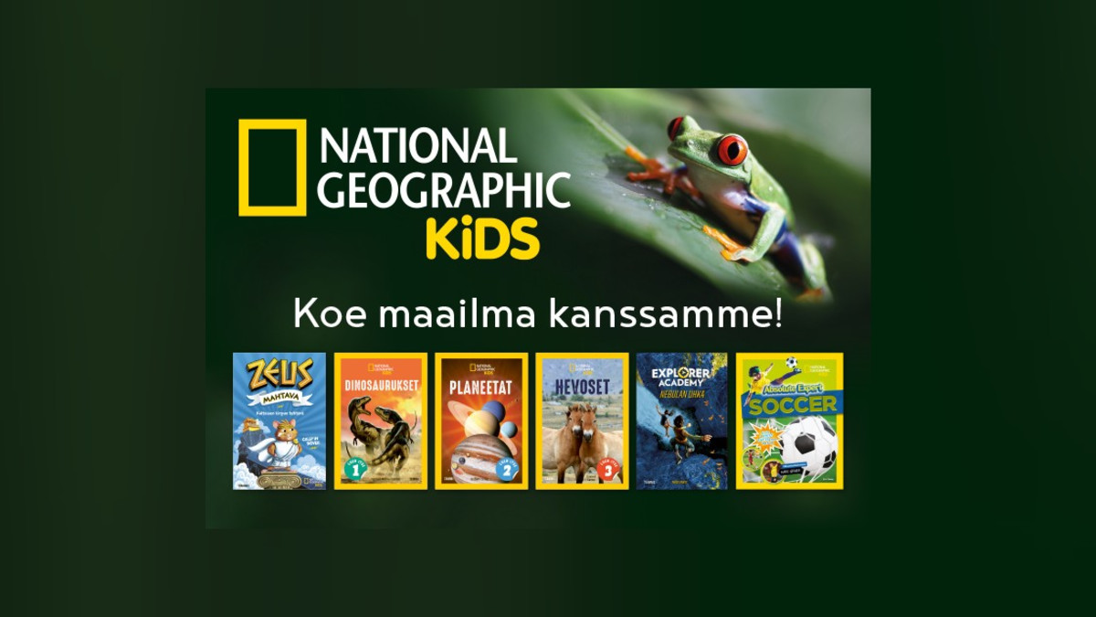 Tammi alkaa julkaista National Graphic -tietokirjoja erityisesti lapsille