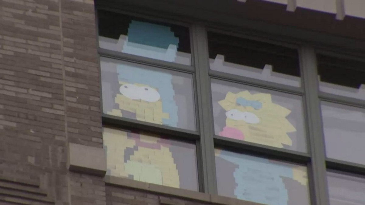 Post-it-sota menossa - tällaista jälkeä siinä syntyy