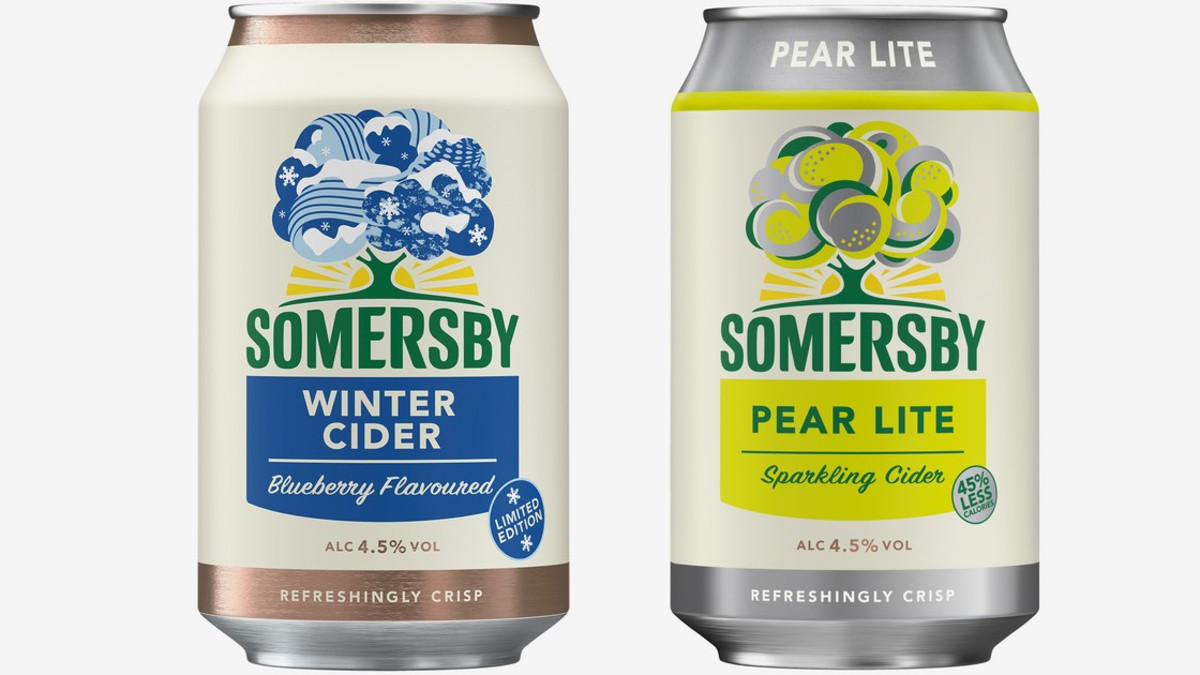 Somersby tuo kaksi siideriuutuutta - kevyt päärynäsiideri ja talvinen uutuusmaku