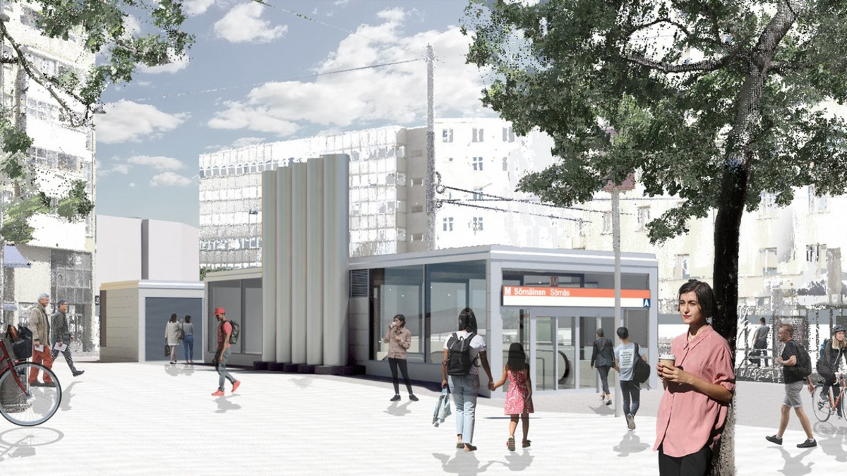 Sörnäisten metroasemalla alkaa tänään lippuhallin perusparannus