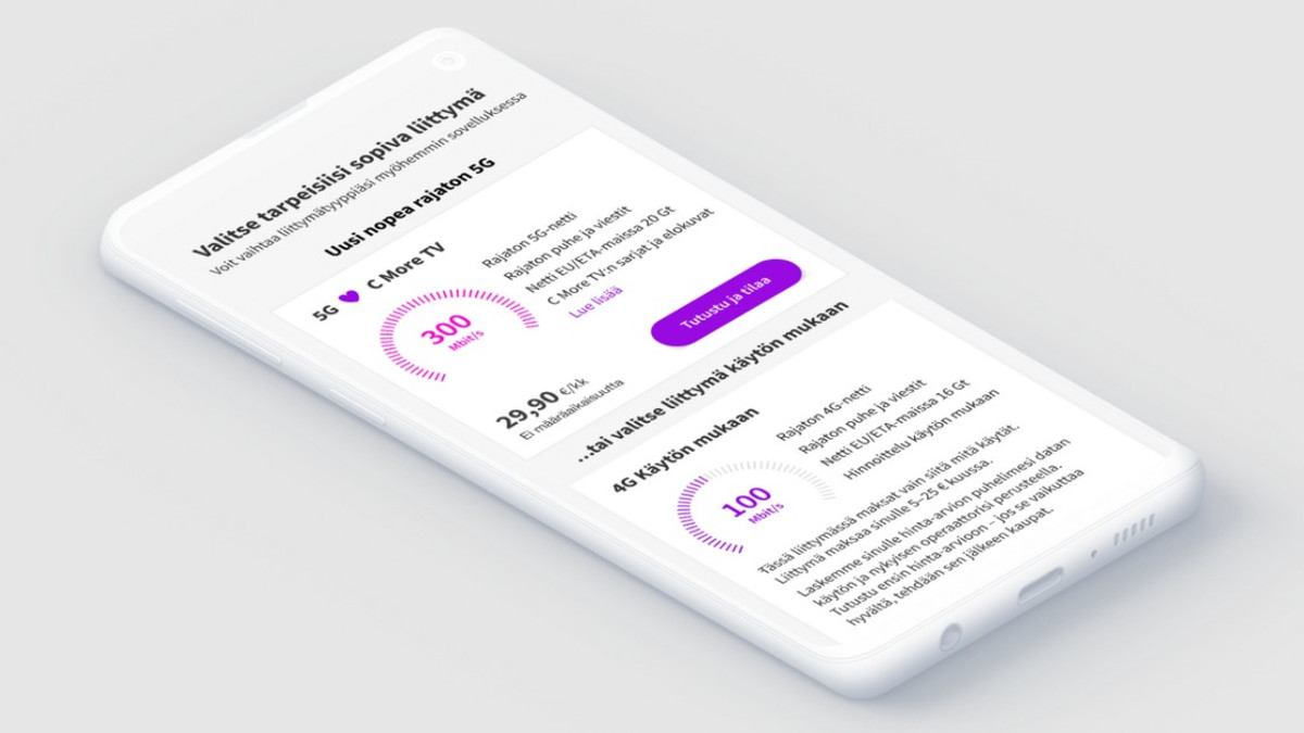 Telia: Telia Dot 5G on 2020-luvun puhelinliittymä - C More TV kuuluu kuukausihintaan