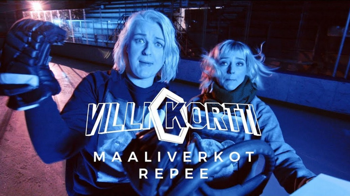 Jenni Poikelus ja Pilvi Hämäläinen esittävät Villi kortti -ohjelman MM-lätkäbiisin Maaliverkot repee