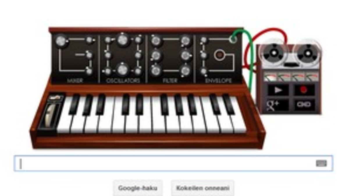 Googlen logon paikalla tänään doodle, jolla voi soittaa