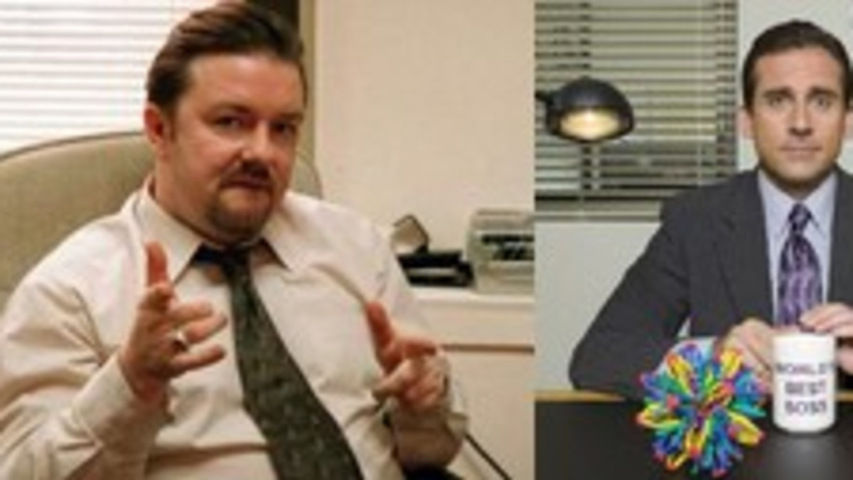Konttori-pomot kohtaavat vihdoin toisensa - Ricky Gervais vs Steve Carell