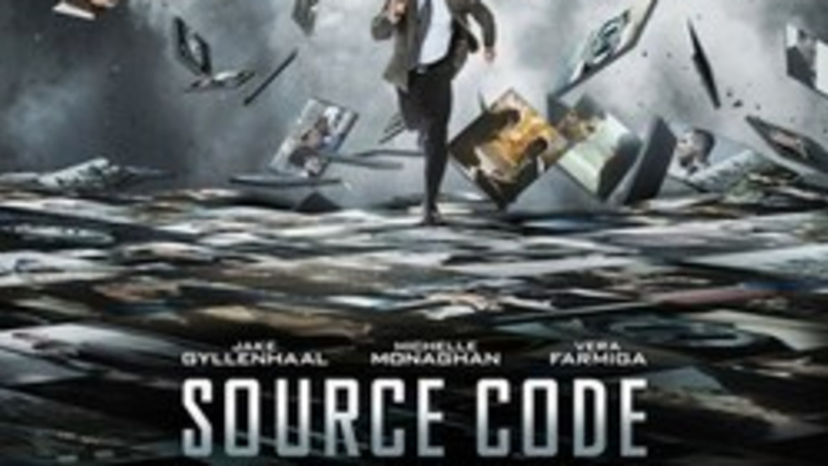 Moon-ohjaajan Source Code -scifistä juliste