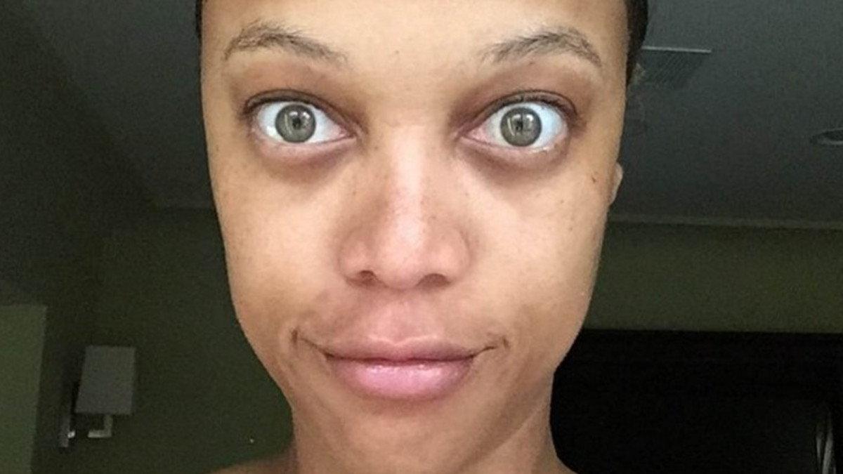 Tunnistatko? Tyra Banks ilman meikkiä