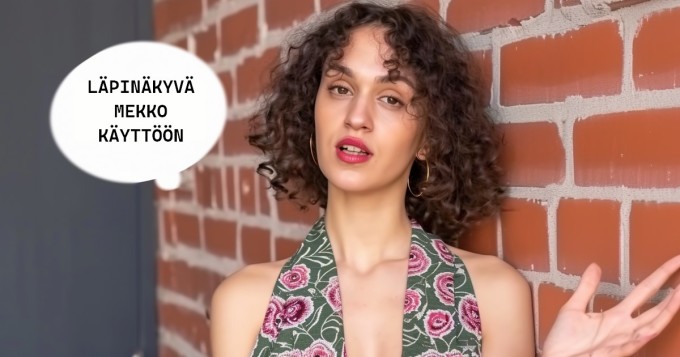 TikTok-vaikuttaja näyttää: "Näin läpinäkyvä mekko menee toimistossakin"