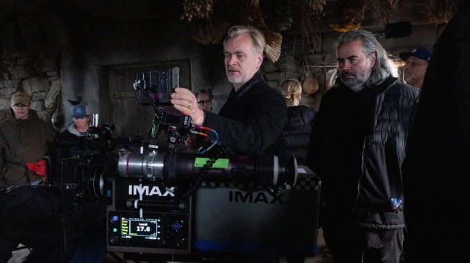 Christopher Nolan The Odyssey -kuvauksissa.