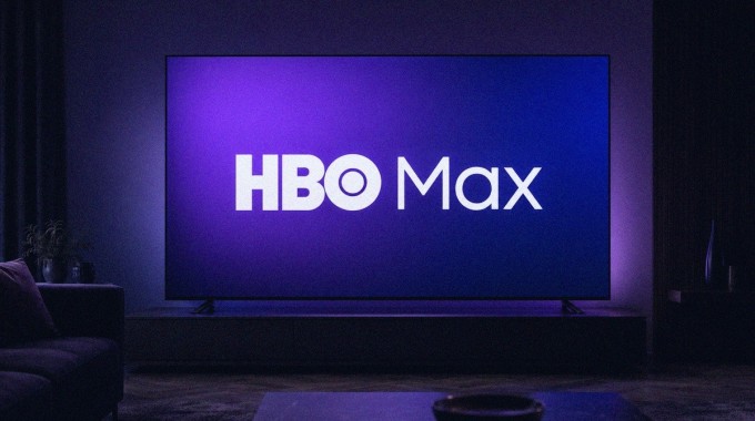 HBO Max -logo televisiossa.