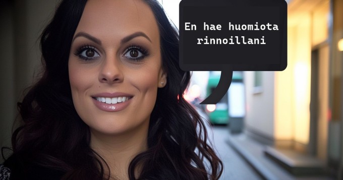 Isorintainen somettaja: "G-kupin povi ei tarkoita huomion hakemista"