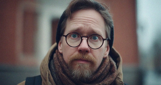 Mies nöyränä.