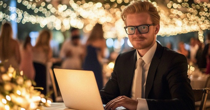 Sulhanen avasi työkoneensa kesken hääjuhlien