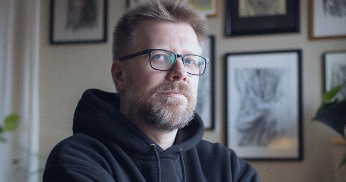 Päättäväinen mies.
