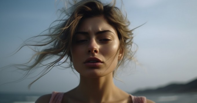 Nuori nainen hämmästyi rannalla ihmisten katseista - Syy selvisi TikTok-videolta