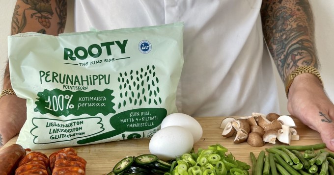 Rooty-innovaatio perunahippu on kotimainen riisi