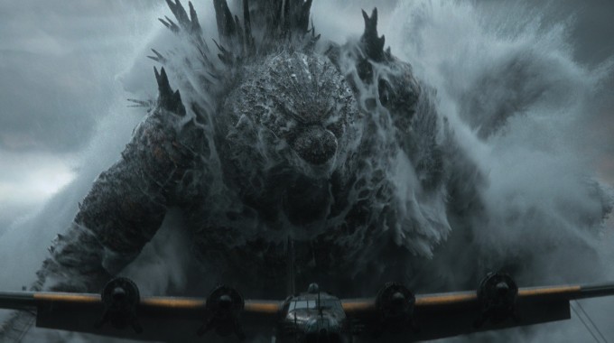 Godzilla Minus Zero -elokuvan promootiokuva.