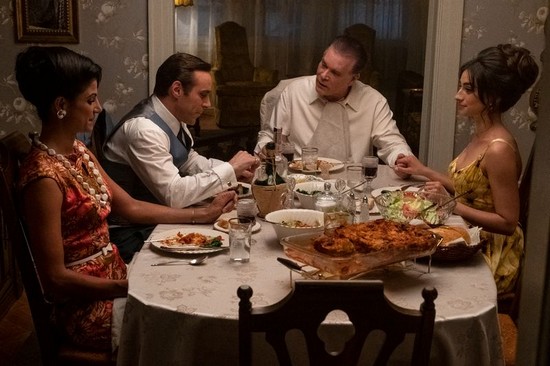 The Many Saints of Newark - Gabriella Piazza (Joanne Moltisanti), Alessandro Nivola (Dickie Moltisanti), Ray Liotta (Hollywood Dick Moltisanti) & Michela De Rossi (Giuseppina Moltisanti)