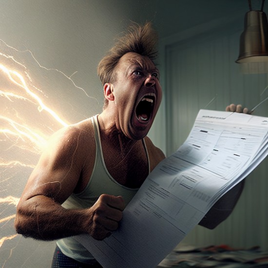 Tunnelmia uuden sähkölaskun saapuessa