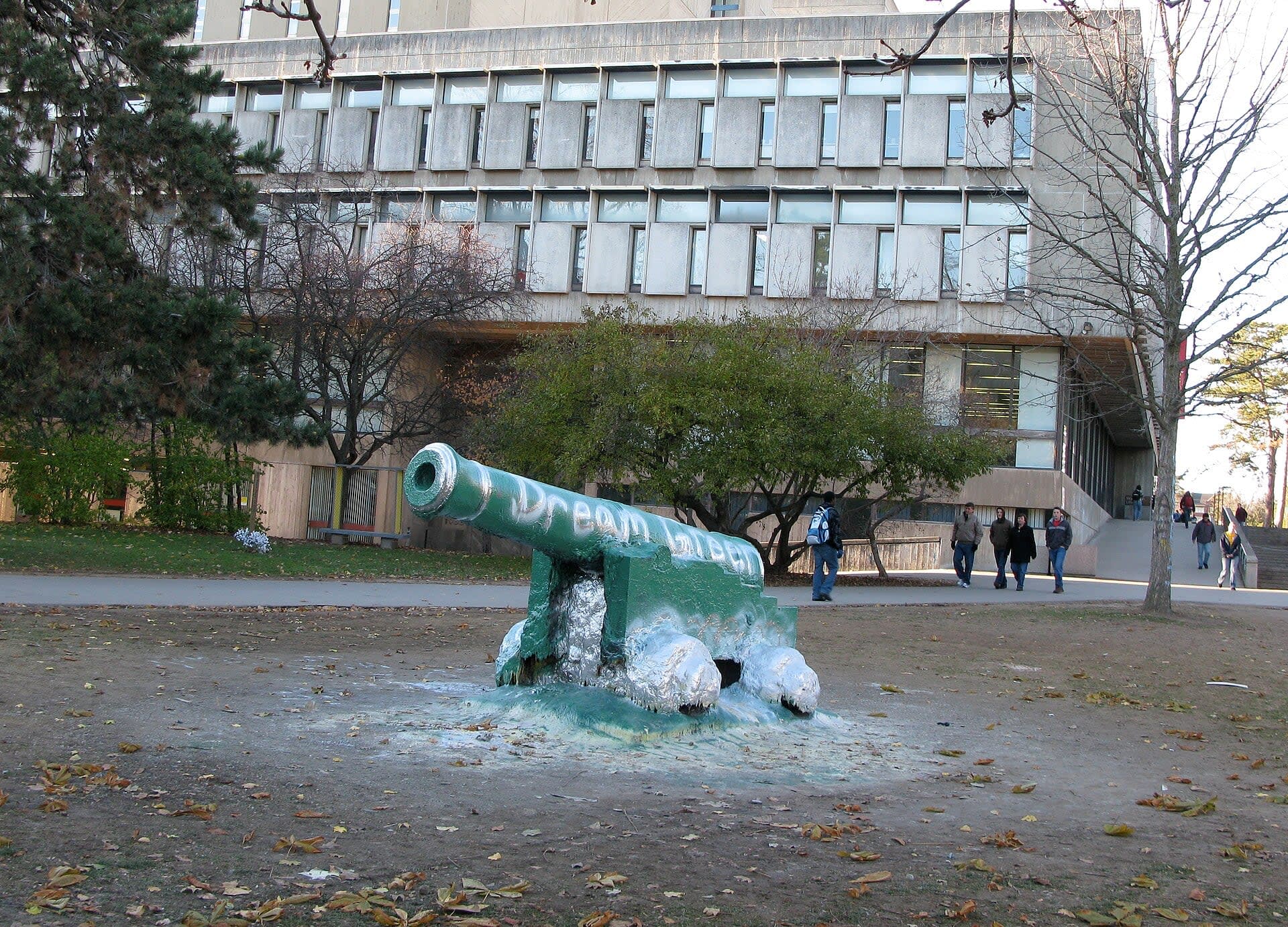 Someone fired the campus cannon at 1 a.m. It never fired again.