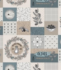 BONITA - 155cm rond - 1st/rol - OLIVE OIL GREY img